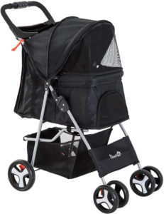 Pawhut Poussette Buggy pour Chiens et chats