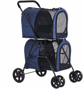 double poussette pour animaux