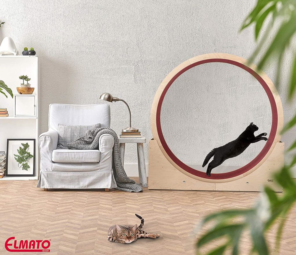 Elmato simba roue pour chat bois (1)
